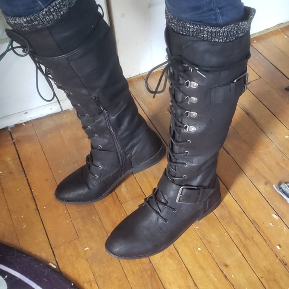 justfab sweater boots